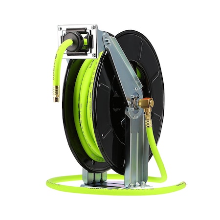 Flexzilla Retractable Air Hose Reel, Dual Axle Arm L8741FZ